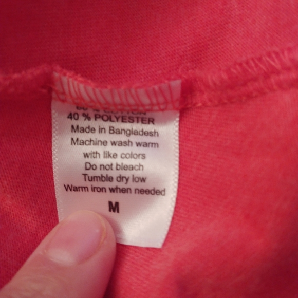 NWO Tags. Harley Davidson t-shirt. Size Med. Coral/Pink. - Picture 6 of 6